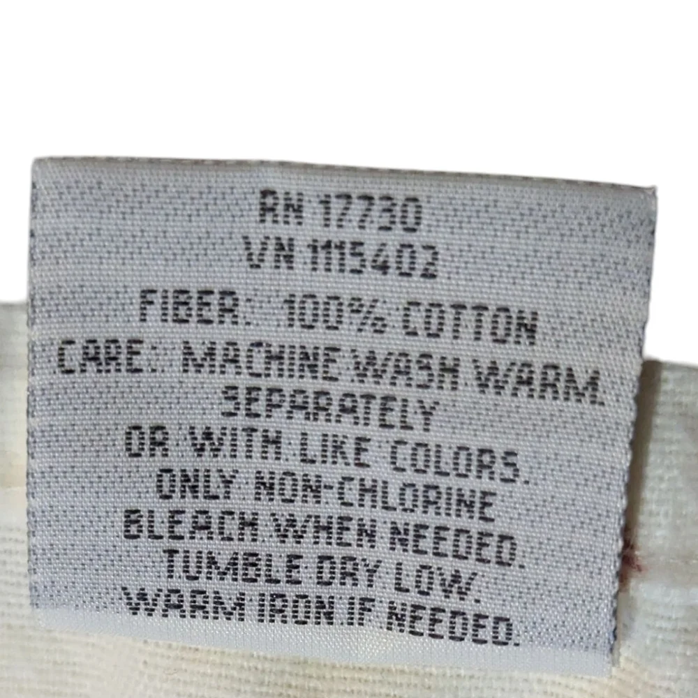 Woolrich Twin Flannel Flat Sheet Ivory Leaves Premium Weight cotton Cottagecore